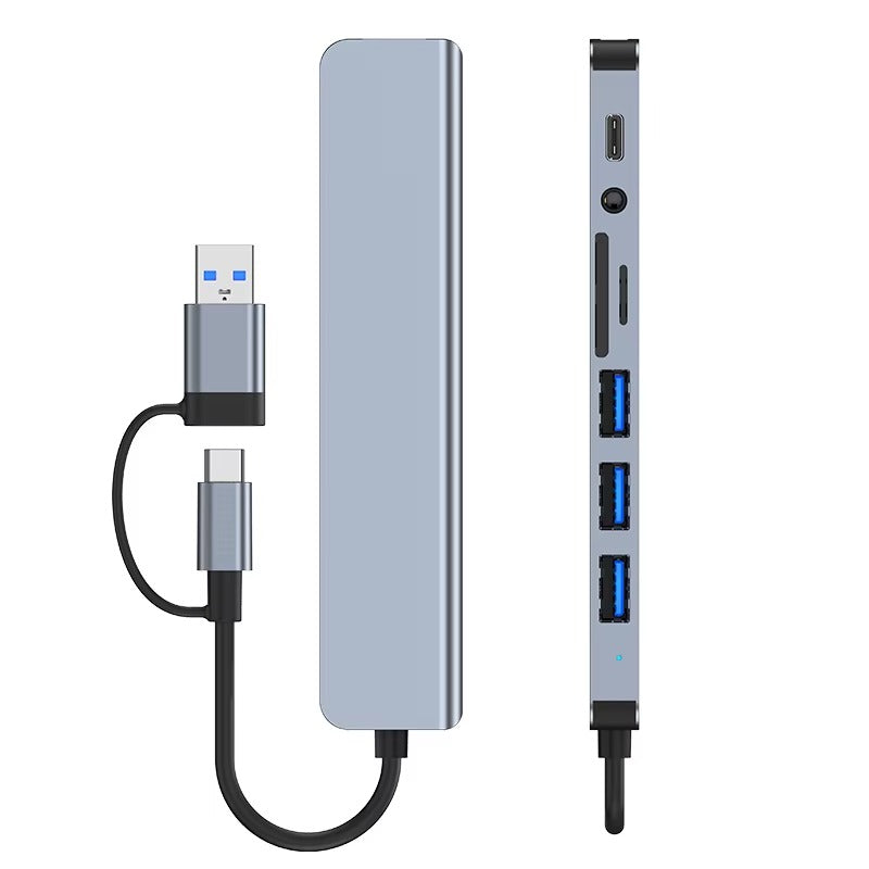 Hub USB 8-en-1 Multiport avec Audio et TFPD
