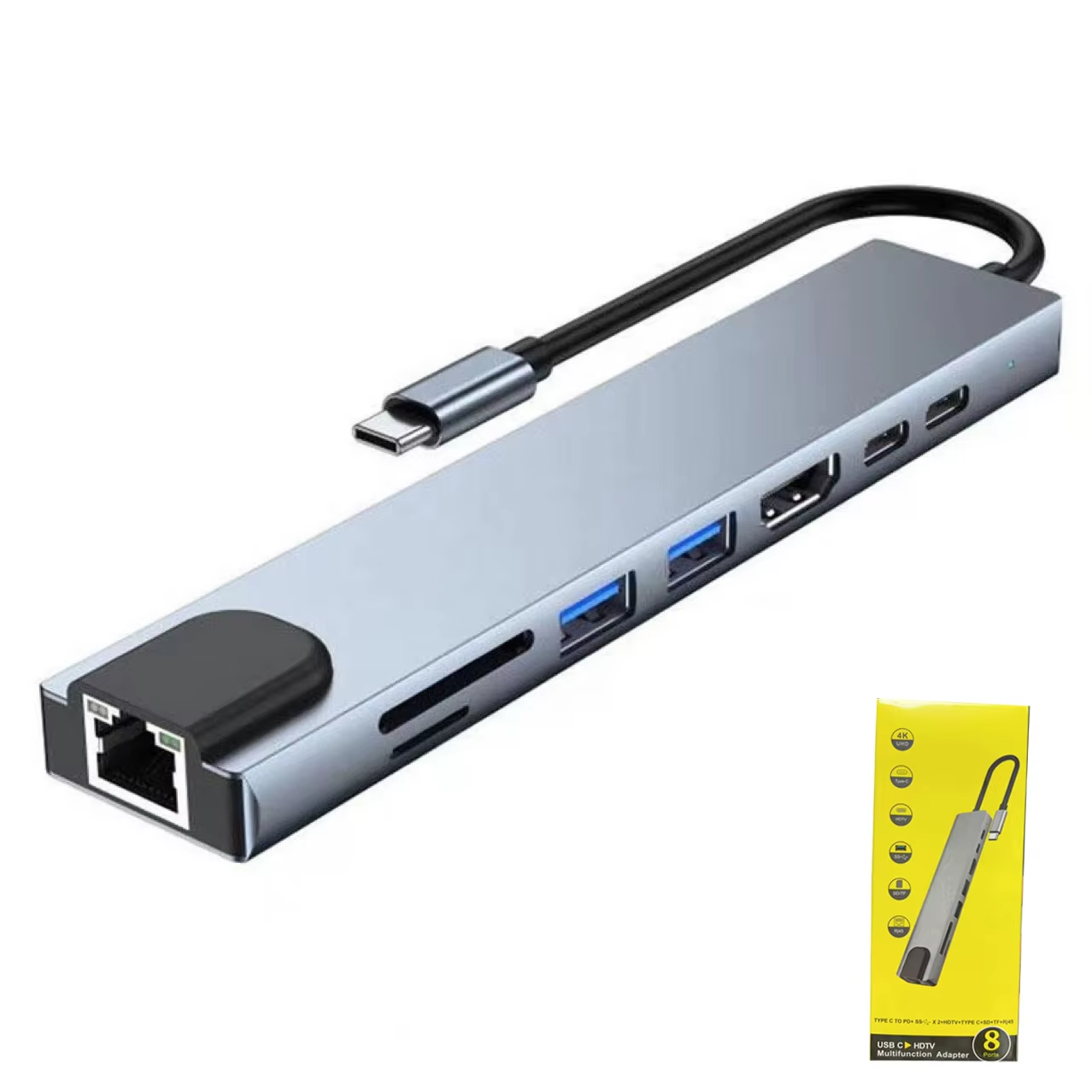 HUB USB AVEC PORT RJ45 Ethernet