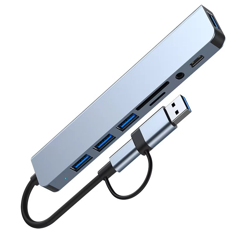 Hub USB 8-en-1 Multiport avec Audio et TFPD