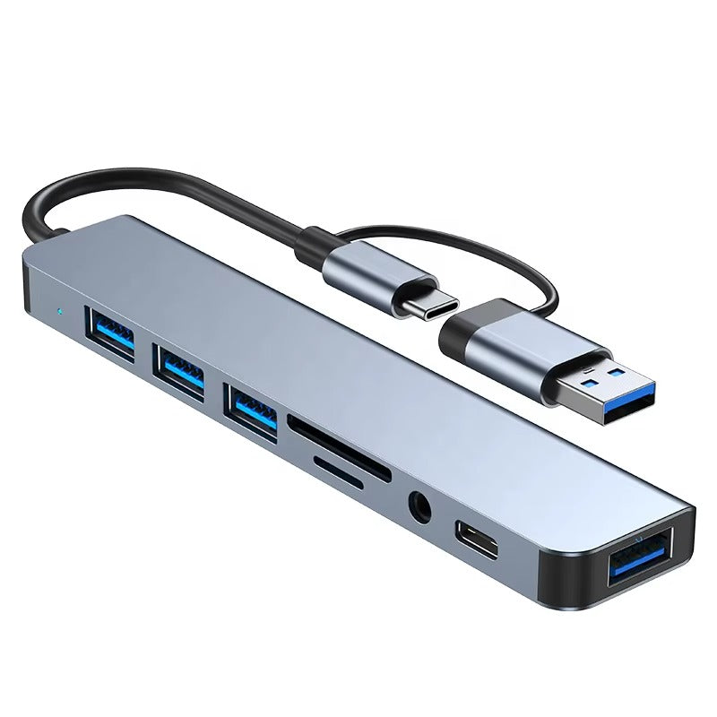 Hub USB 8-en-1 Multiport avec Audio et TFPD
